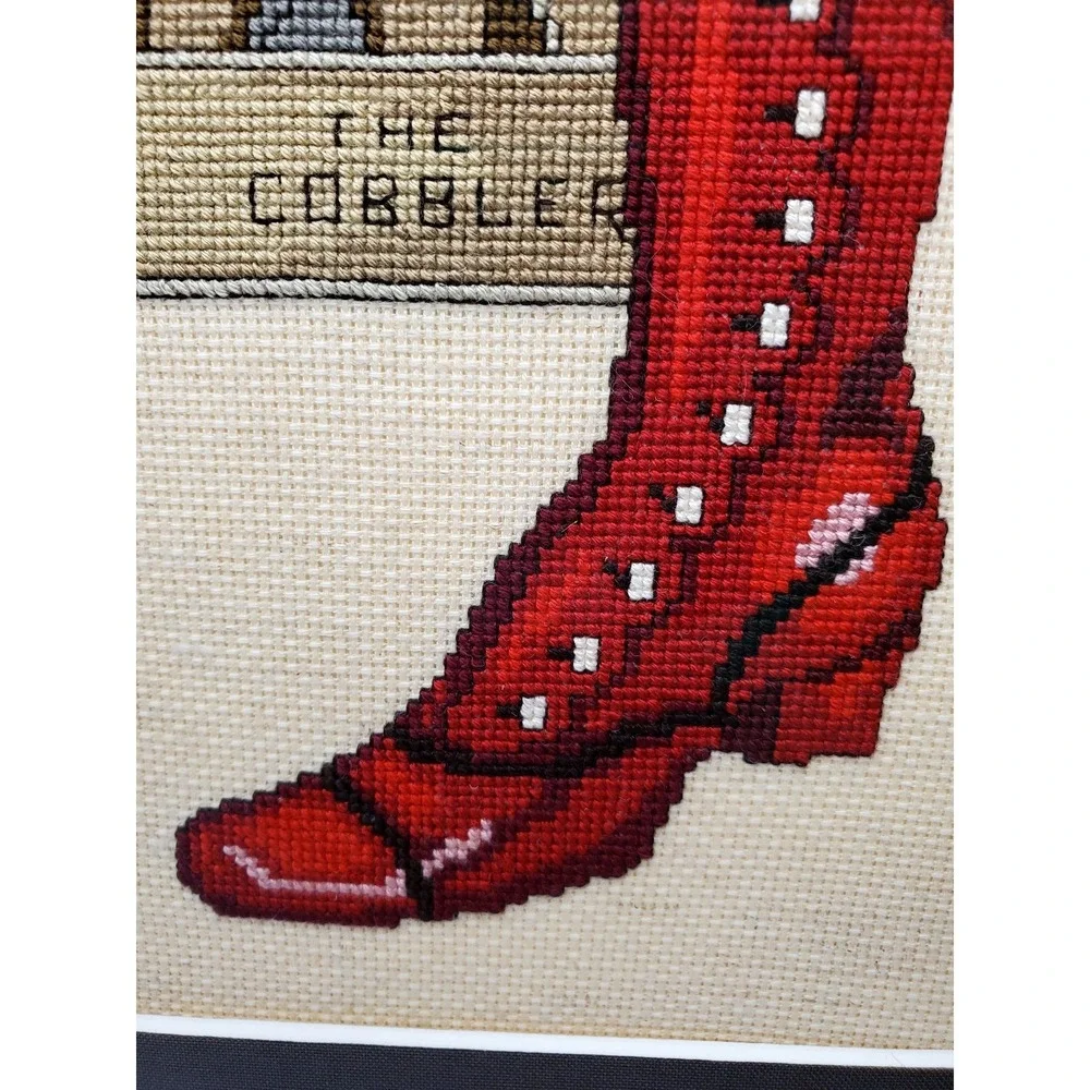 Vintage Framed Cross Stitch 